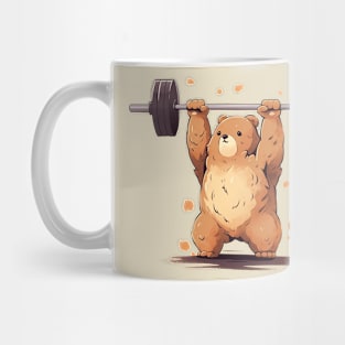 bear lifting weight Mug